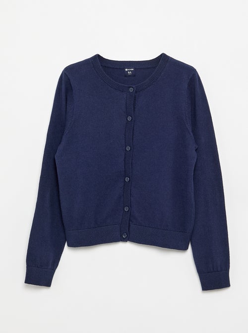 Effen lichtgewicht vest met ronde hals - Kiabi