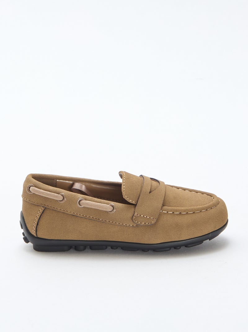 Effen loafers Bruin - Kiabi