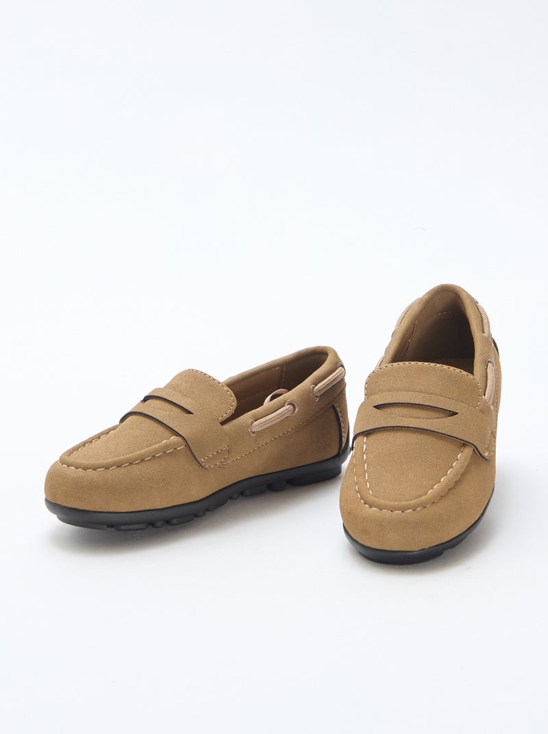 Effen loafers Bruin - Kiabi