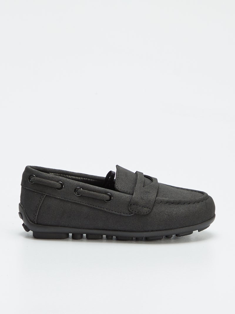 Effen loafers/bootschoenen ZWART - Kiabi