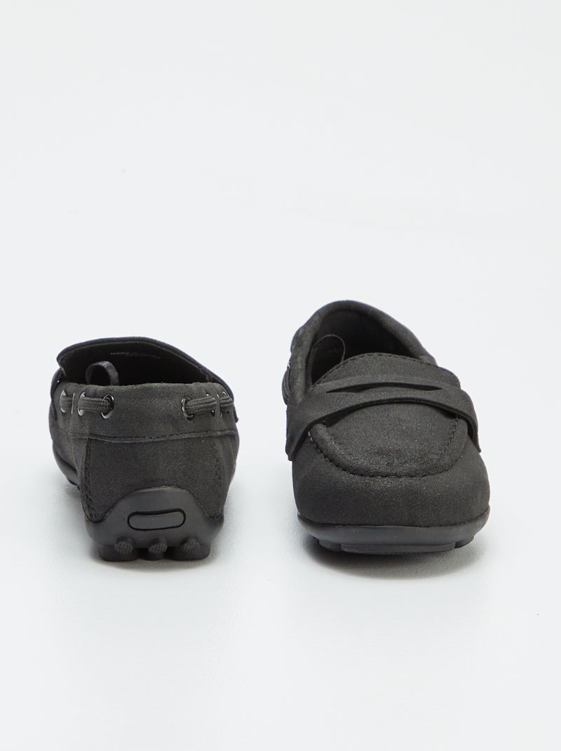 Effen loafers/bootschoenen ZWART - Kiabi