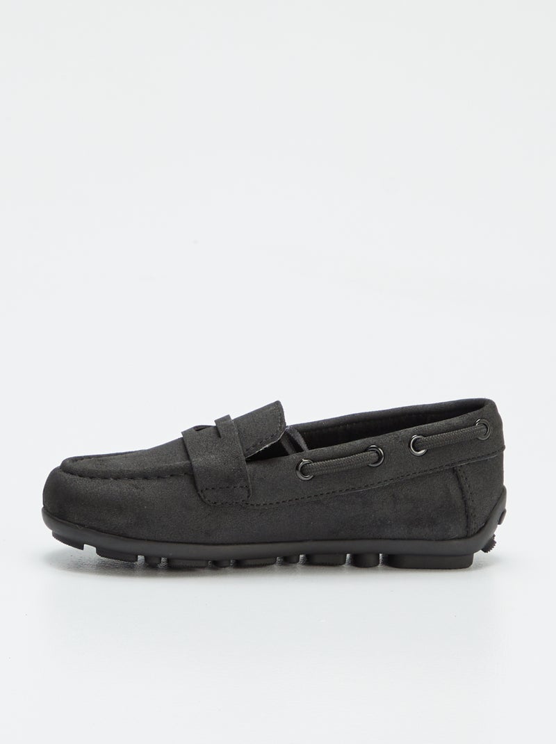 Effen loafers/bootschoenen ZWART - Kiabi