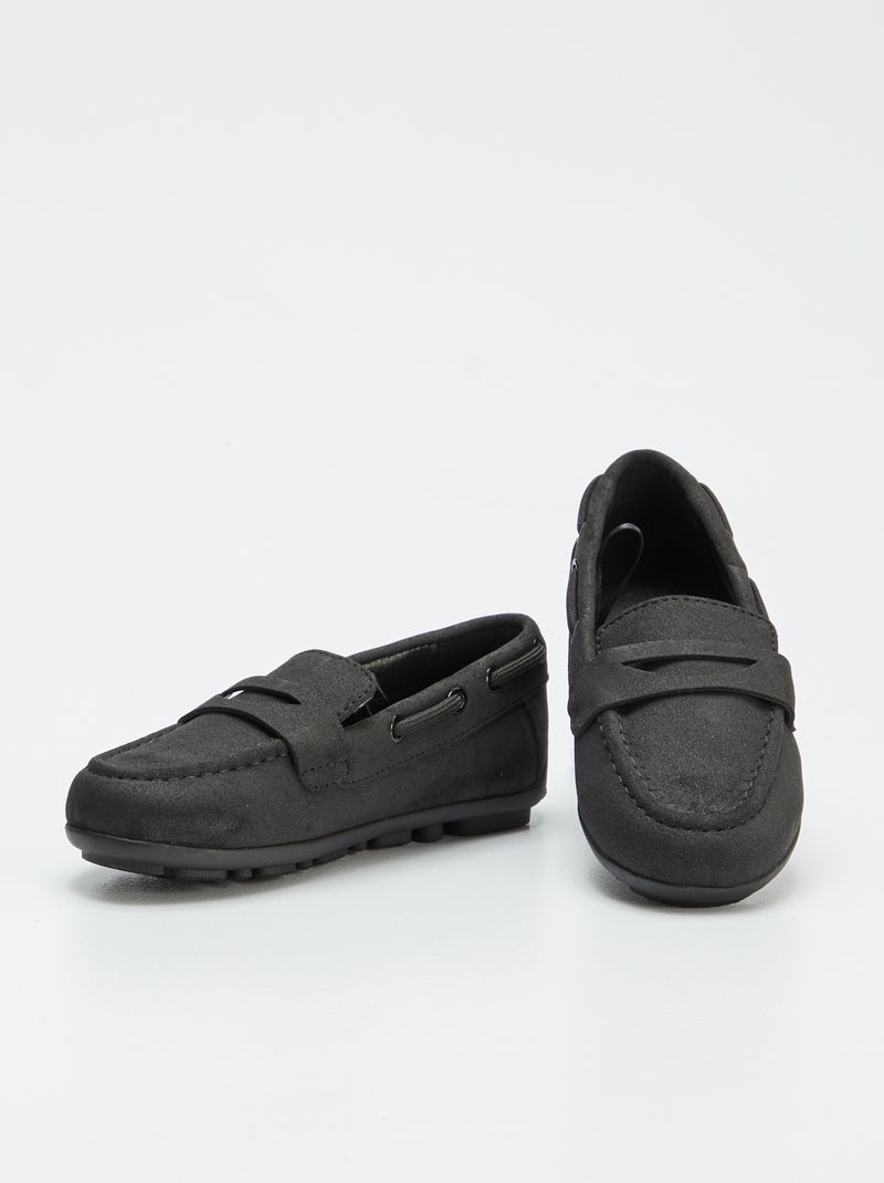 Effen loafers/bootschoenen ZWART - Kiabi