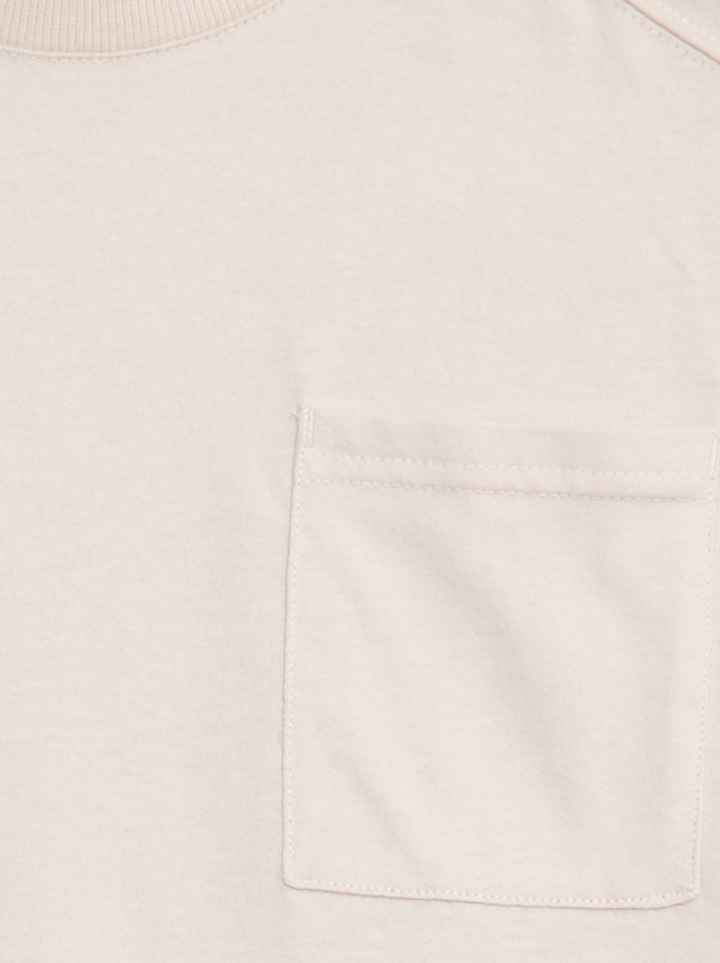 Effen loose-fit T-shirt Wit - Kiabi