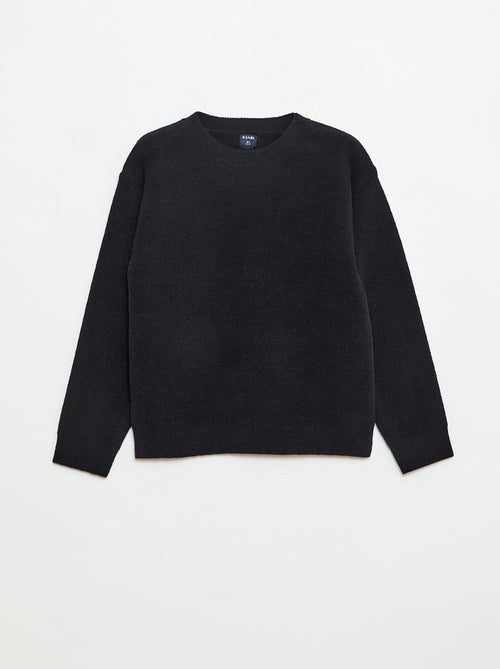 Effen losvallende trui met ronde hals - Kiabi