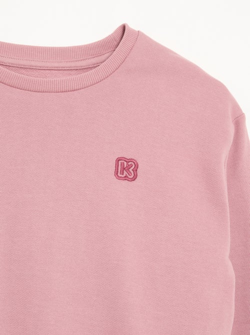 Effen meisjes sweater van ongeborsteld molton - Kiabi - Kiabi