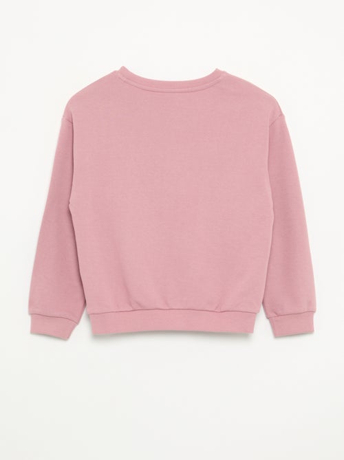 Effen meisjes sweater van ongeborsteld molton - Kiabi - Kiabi