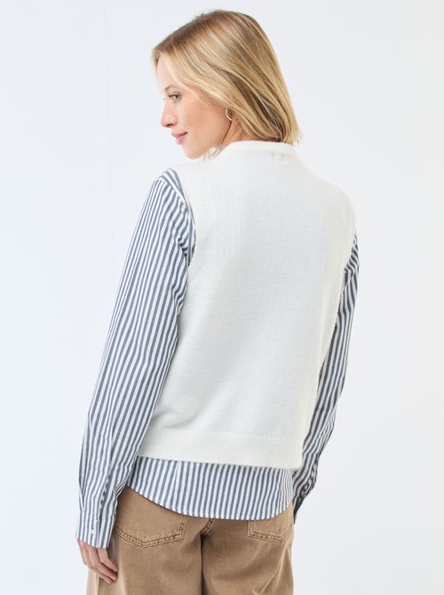 Effen mouwloos vest - Kiabi