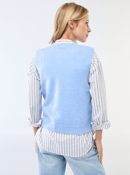 Effen mouwloos vest - Kiabi