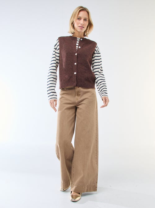 Effen mouwloos vest - Kiabi