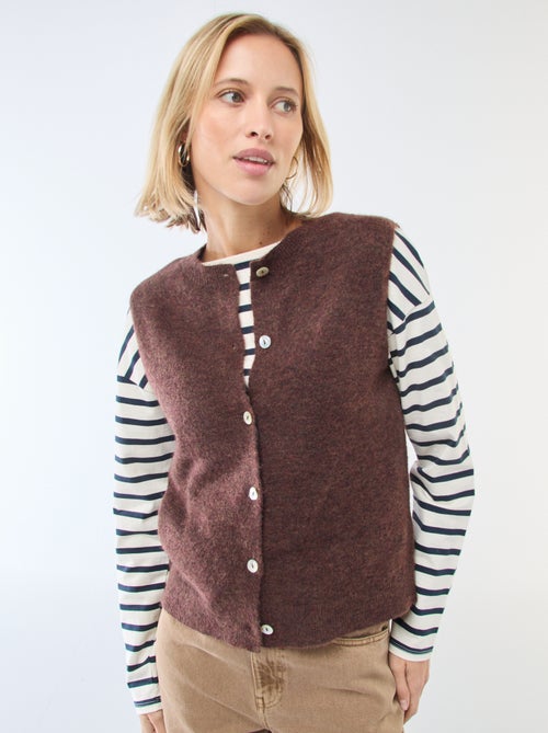 Effen mouwloos vest - Kiabi