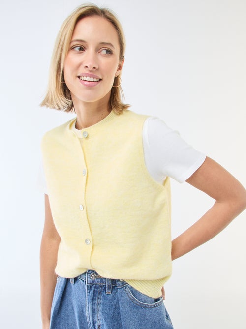 Effen mouwloos vest - Kiabi