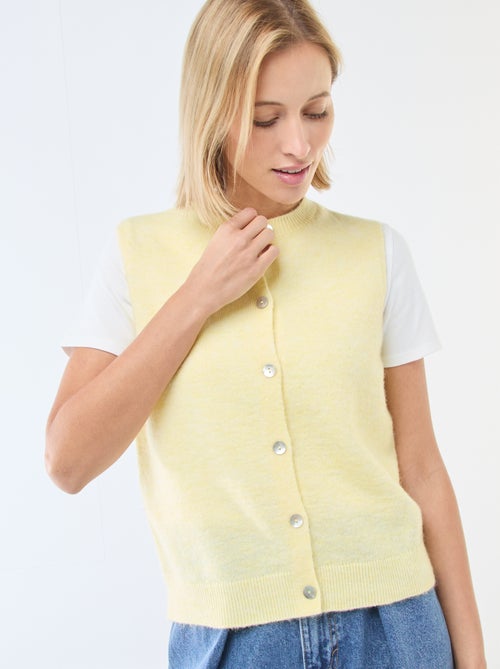 Effen mouwloos vest - Kiabi