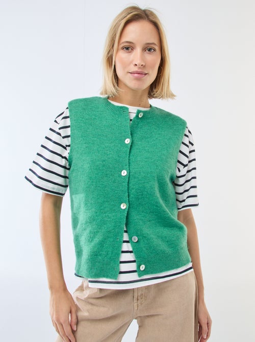 Effen mouwloos vest - Kiabi