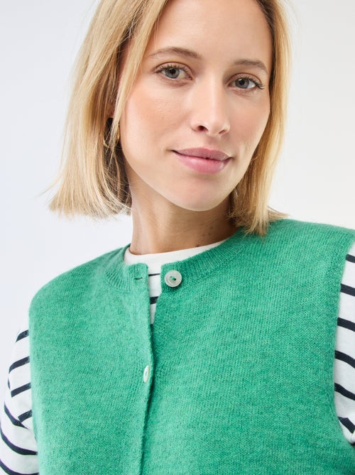 Effen mouwloos vest - Kiabi