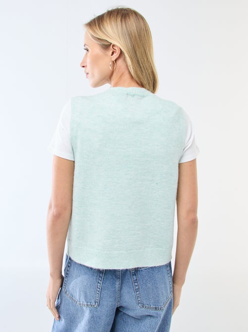 Effen mouwloos vest - Kiabi