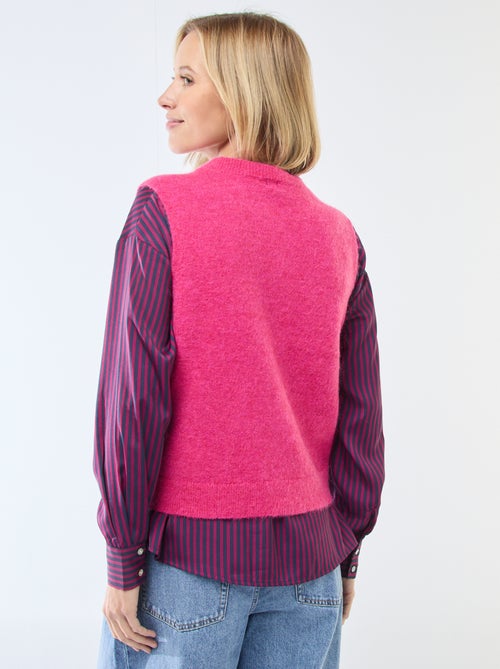 Effen mouwloos vest - Kiabi