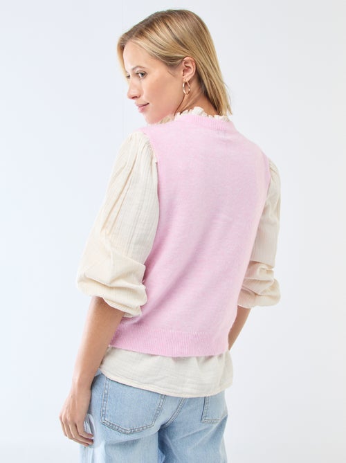 Effen mouwloos vest - Kiabi