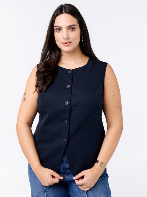 Effen mouwloze blazer - Kiabi