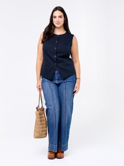 Effen mouwloze blazer - Kiabi