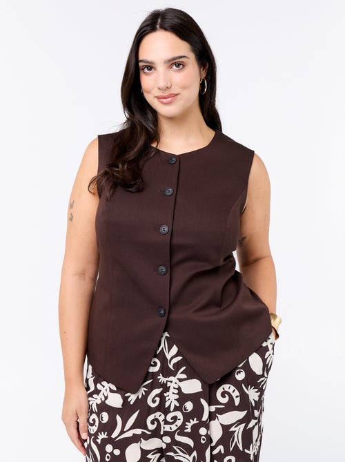 Effen mouwloze blazer - Kiabi