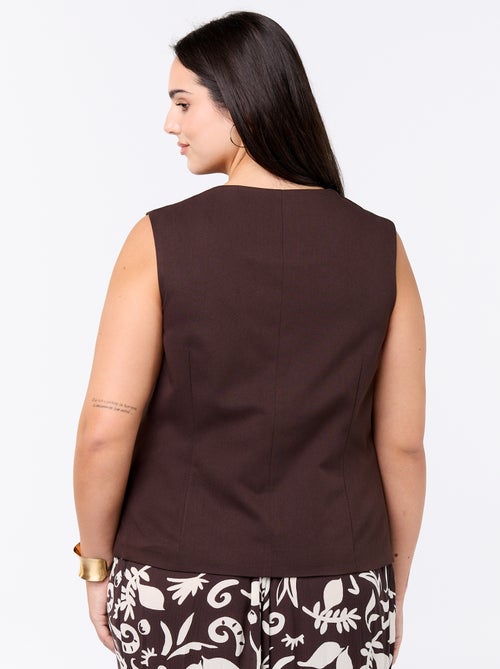 Effen mouwloze blazer - Kiabi