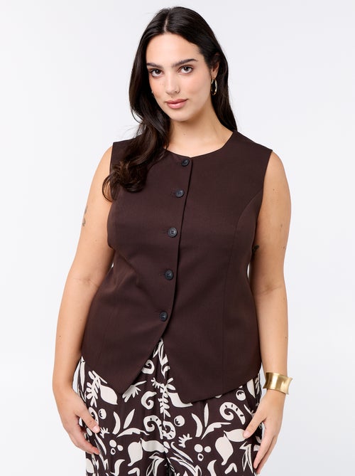 Effen mouwloze blazer - Kiabi