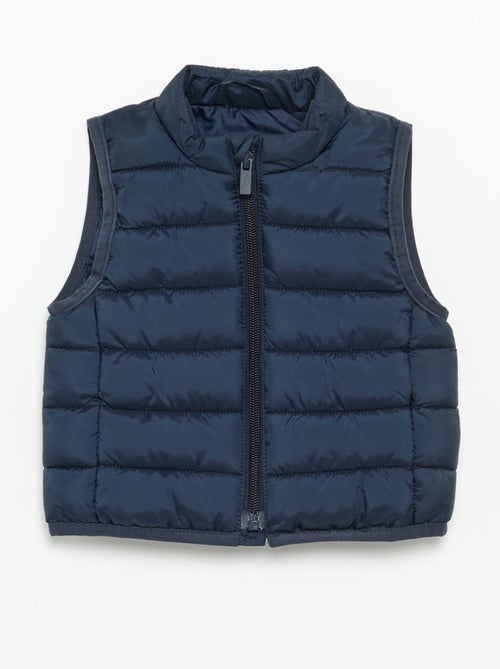 Effen mouwloze gewatteerde bodywarmer - Kiabi