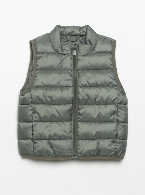 Effen mouwloze gewatteerde bodywarmer - Kiabi
