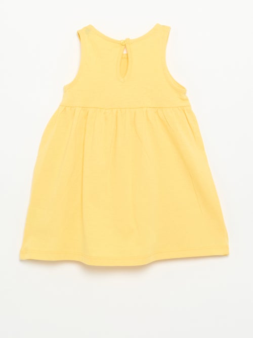 Effen mouwloze jurk met fantasie strik - Kiabi