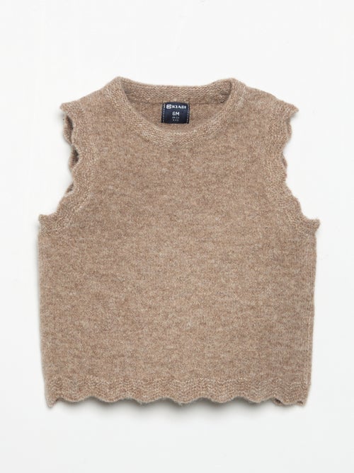 Effen mouwloze trui - Kiabi