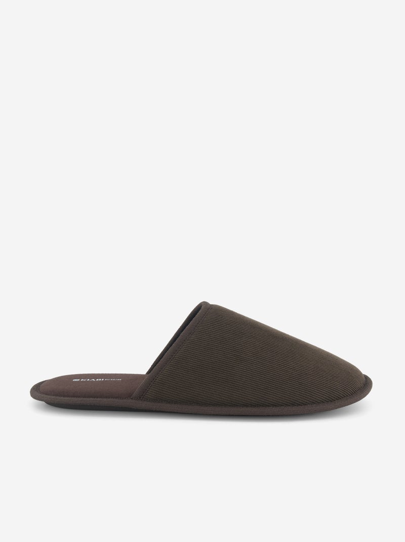 Effen muilpantoffels Bruin - Kiabi