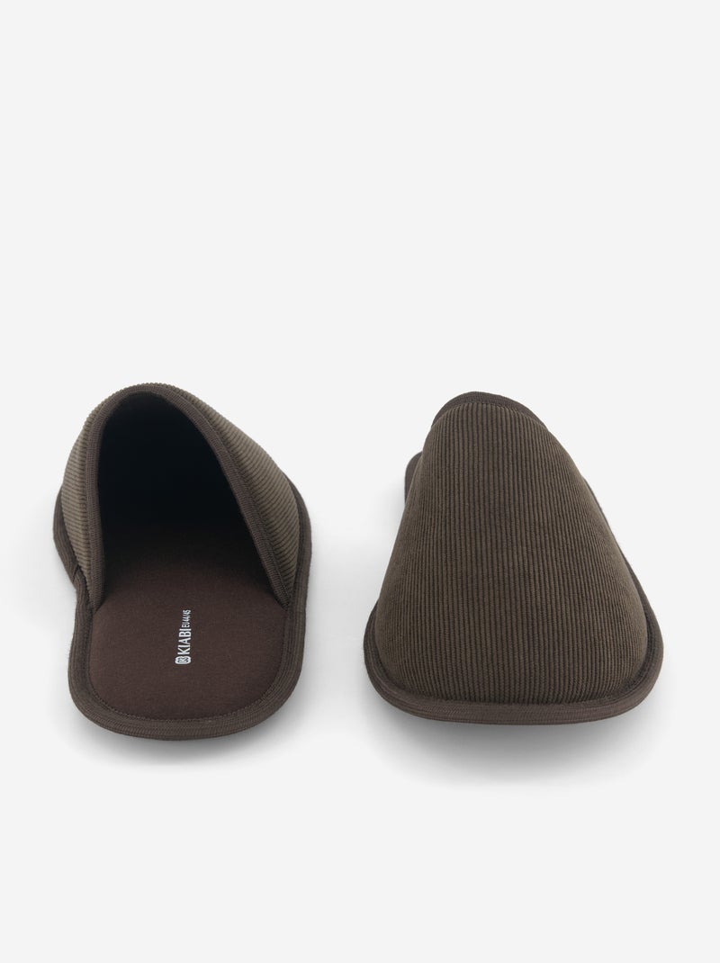 Effen muilpantoffels Bruin - Kiabi