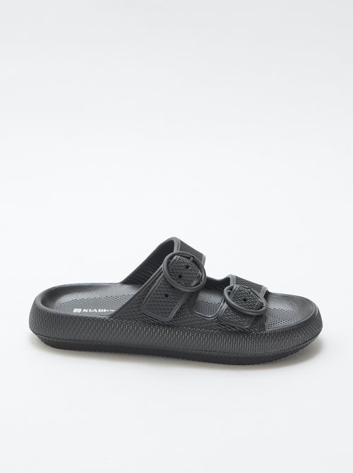 Effen muiltjes met dubbele bandjes - Kiabi