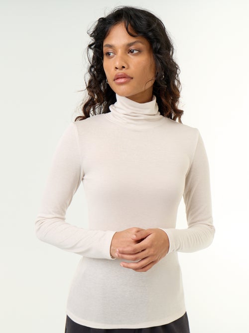 Effen onderpullover van wolmix - Kiabi Effen onderpullover van wolmix - Kiabi