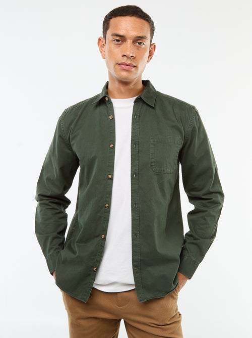 Effen overhemd - recht / regular-fit model - Kiabi