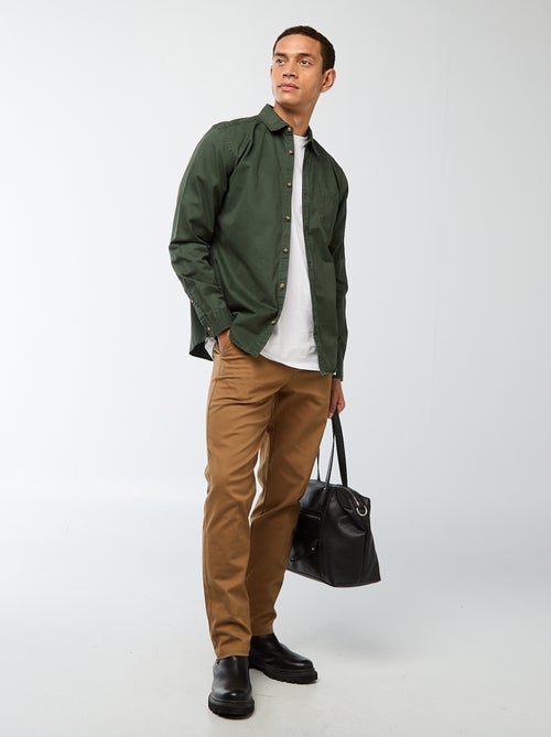 Effen overhemd - recht / regular-fit model - Kiabi