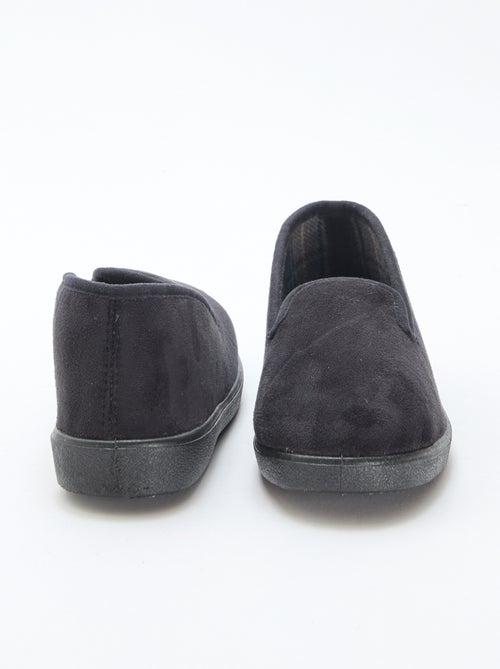 Effen pantoffels van nubuck - Kiabi