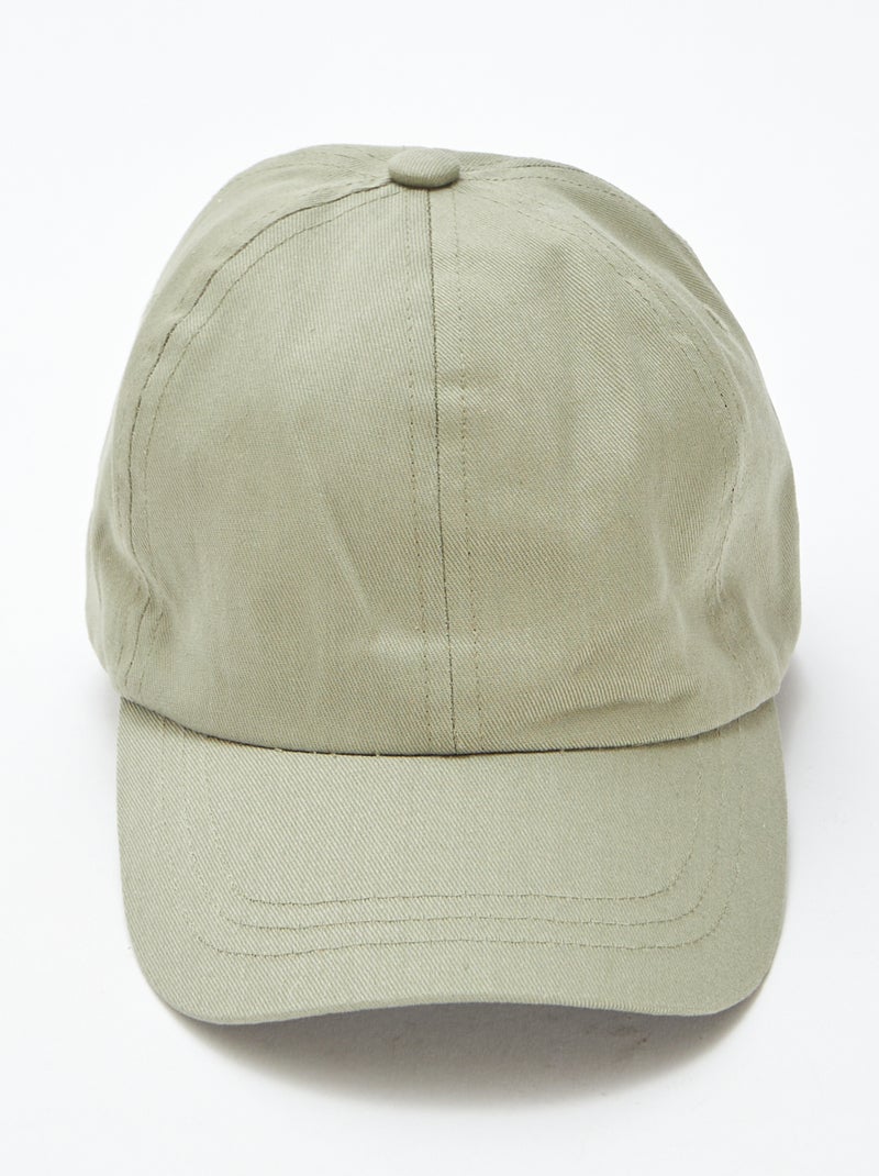 Effen pet in baseballstijl Groen - Kiabi