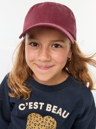 Effen pet in baseballstijl