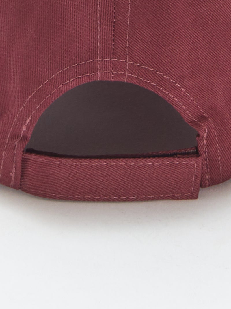 Effen pet in baseballstijl Rood - Kiabi