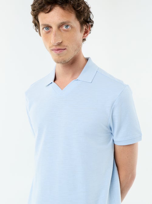 Effen polo met korte mouwen - Kiabi