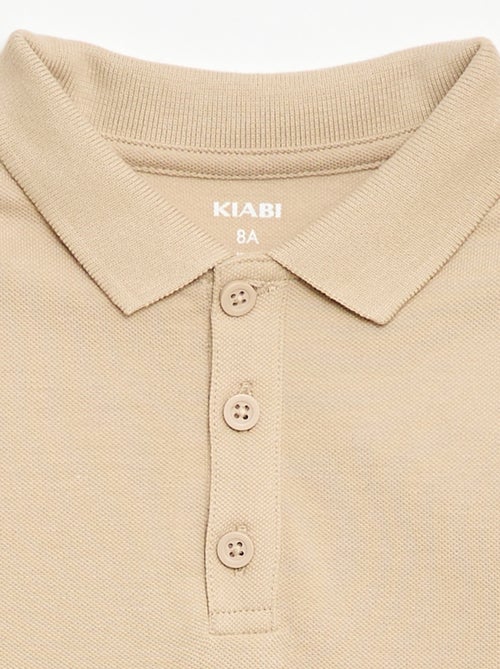 Effen polo van piquétricot - Kiabi