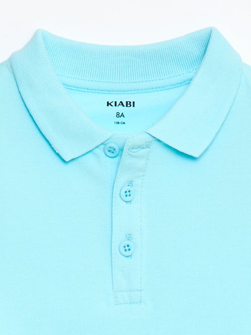 Effen polo van piquétricot - Kiabi