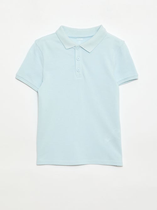 Effen polo van piquétricot - Kiabi