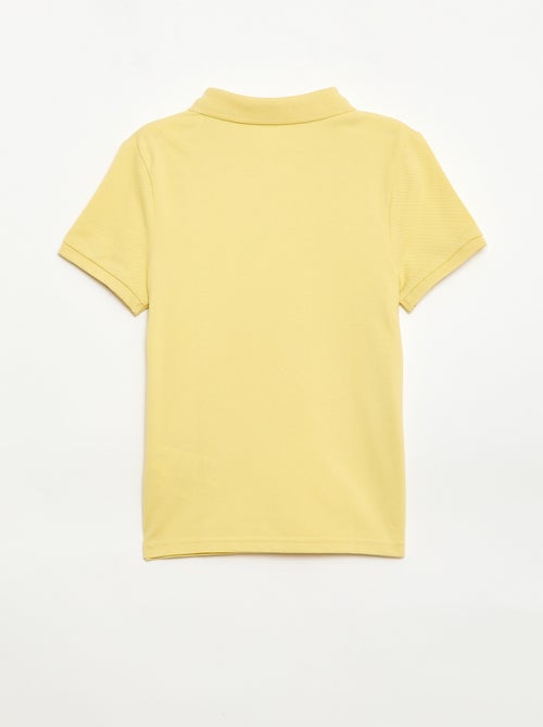 Effen polo van piquétricot - Kiabi