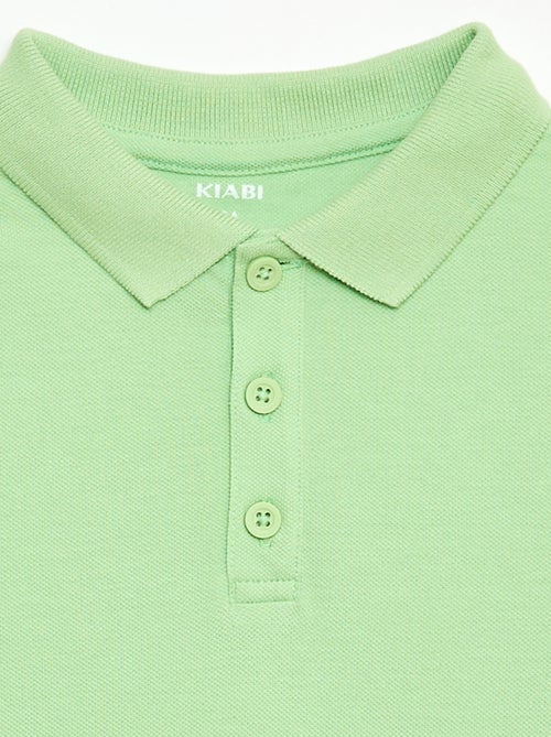 Effen polo van piquétricot - Kiabi