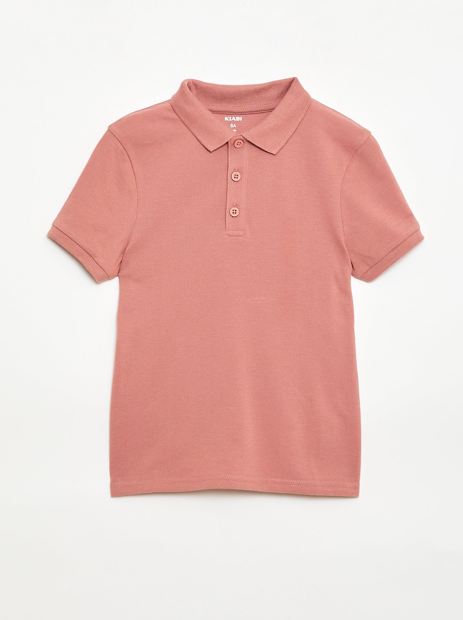 Effen polo van piquétricot