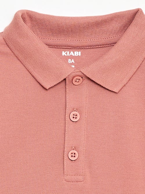 Effen polo van piquétricot - Kiabi
