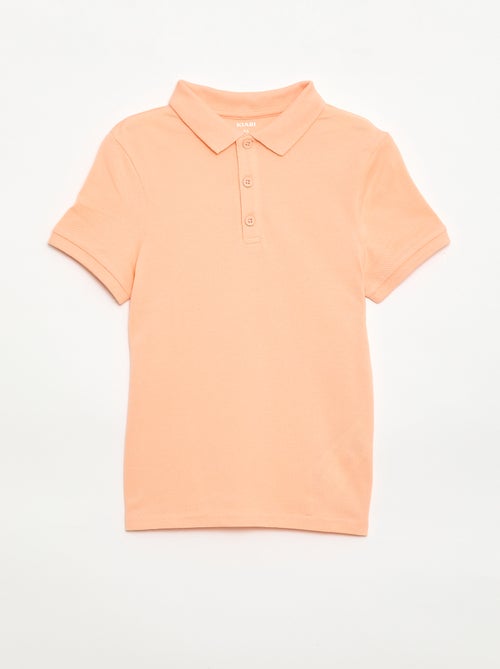 Effen polo van piquétricot - Kiabi